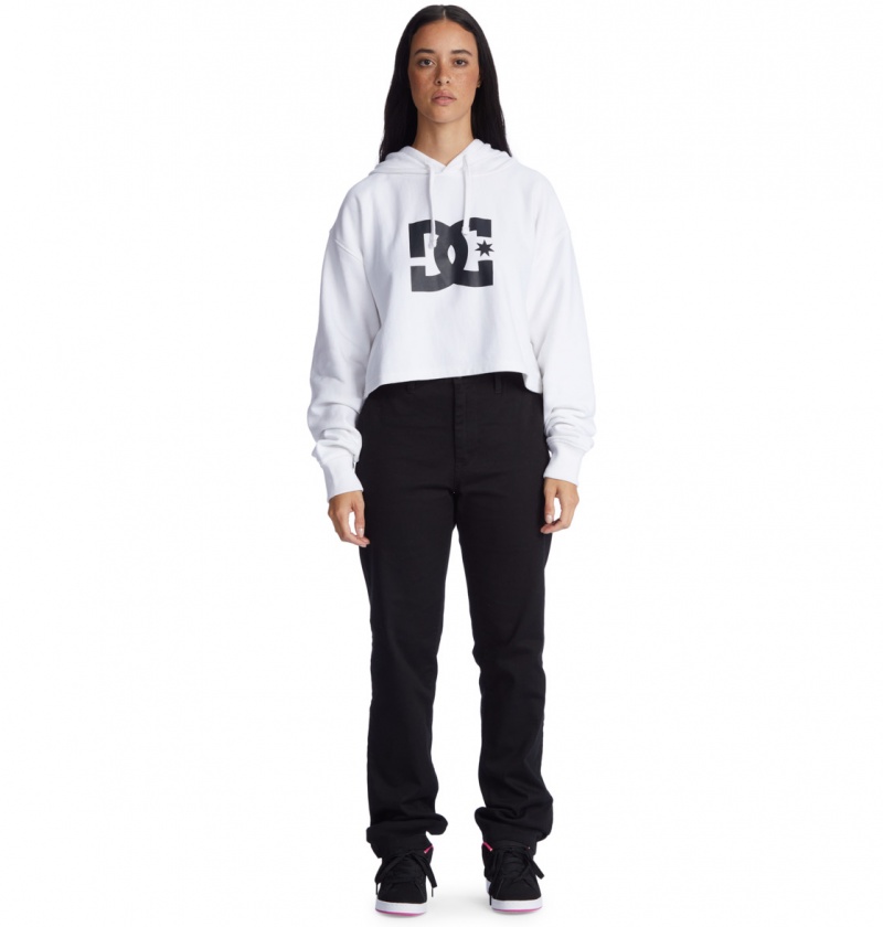 DC Shoes DC - Hoodie Białe | 98714TXJO