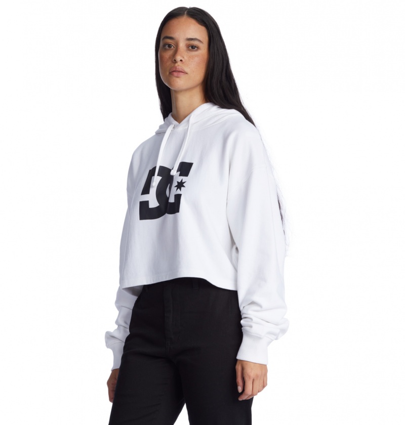 DC Shoes DC - Hoodie Białe | 98714TXJO