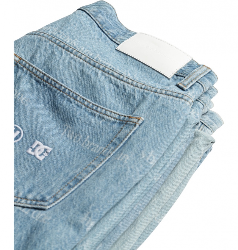 DC Shoes DCrave - Baggy Jeans Indygo Głęboka | 80357YCNX