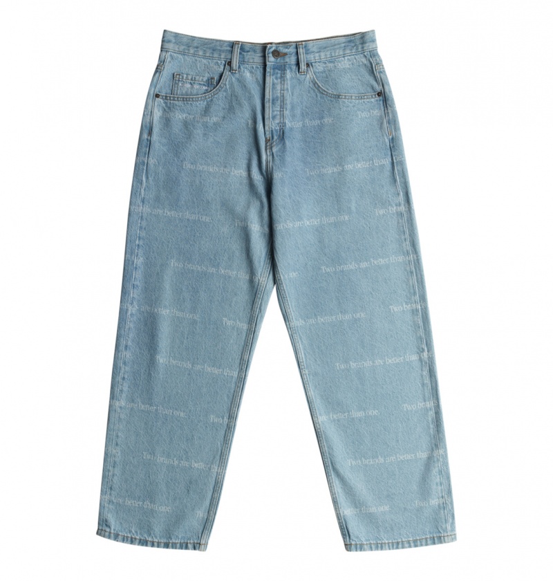 DC Shoes DCrave - Baggy Jeans Indygo Głęboka | 80357YCNX