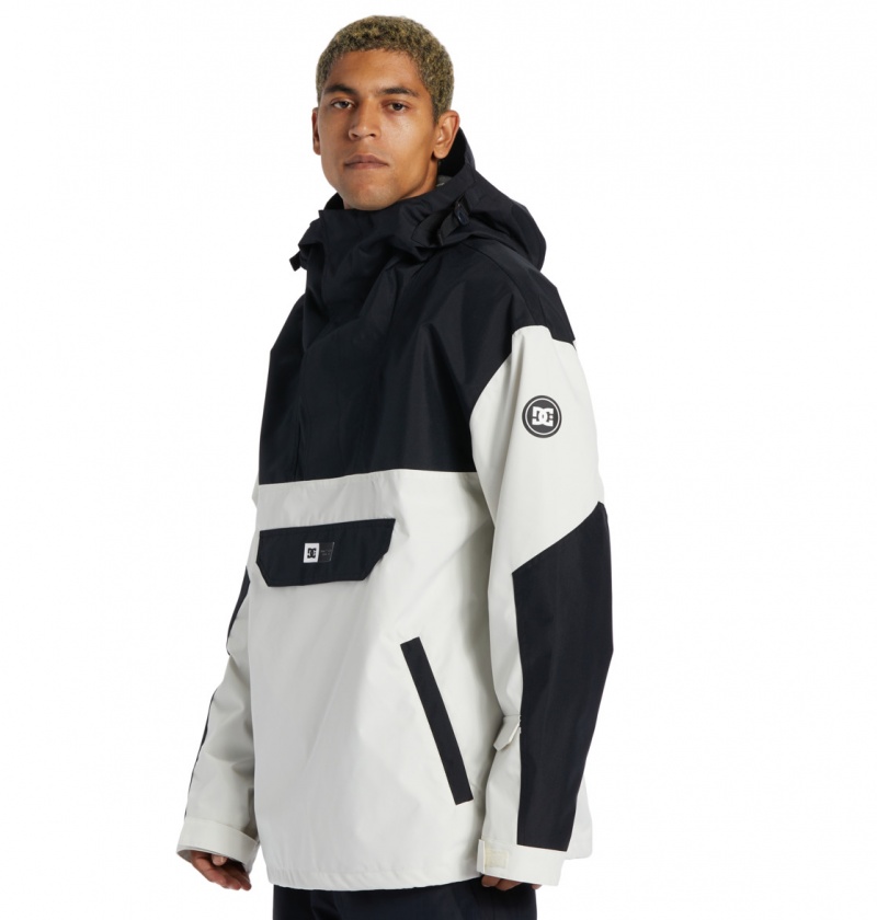 DC Shoes Dc-43 - Technical Anorak Snow Jacket Srebrne | 63489MAGN