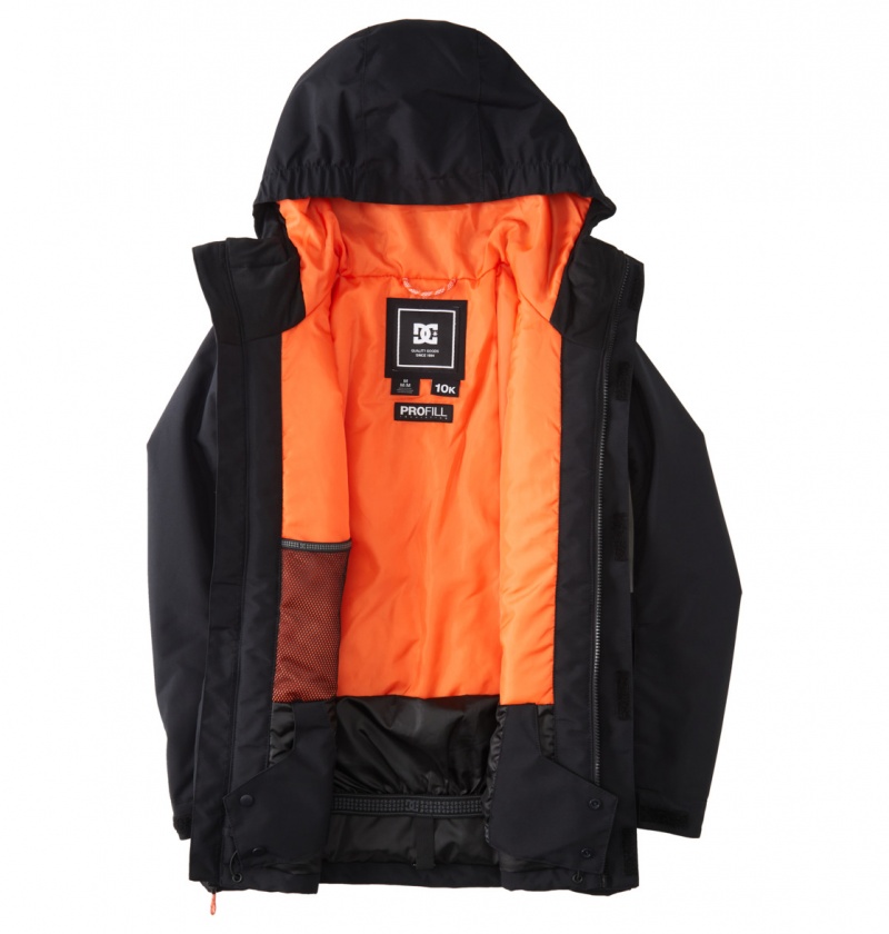 DC Shoes Defy - Technical Snow Jacket 8-16 Czarne | 43607QCYD