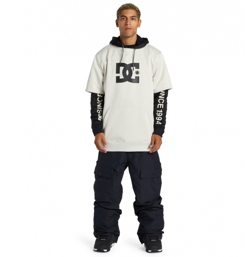 DC Shoes Dryden - Technical Hoodie Srebrne | 35809OUWK