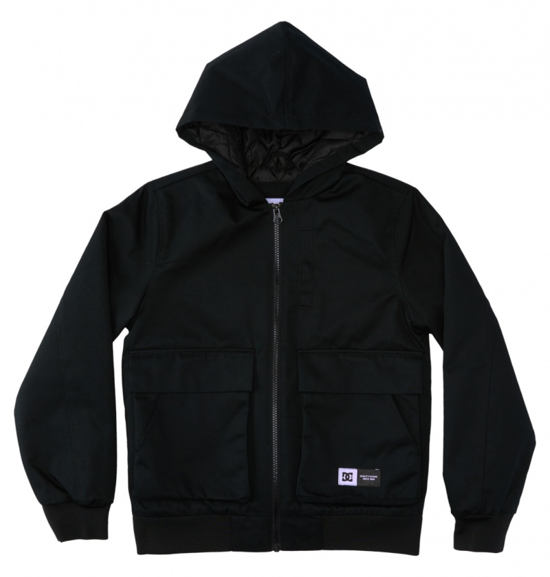 DC Shoes Escalate Watowany - Workwear Jacket 10-16 Czarne | 30146XBIG