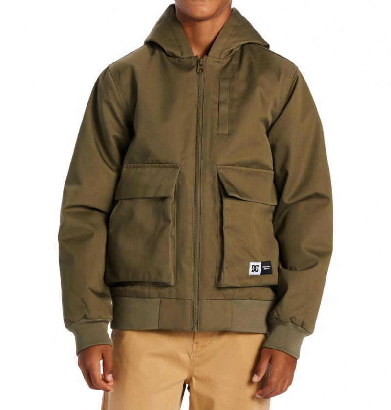 DC Shoes Escalate Watowany - Workwear Jacket 10-16 Capers | 80572WLZP