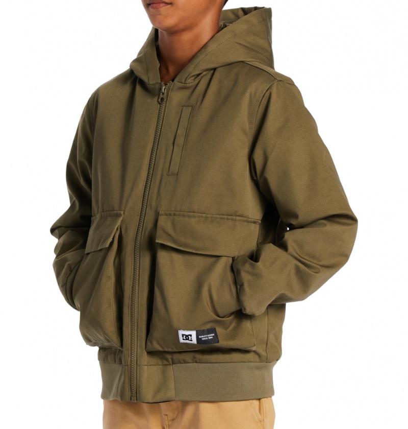 DC Shoes Escalate Watowany - Workwear Jacket 10-16 Capers | 80572WLZP