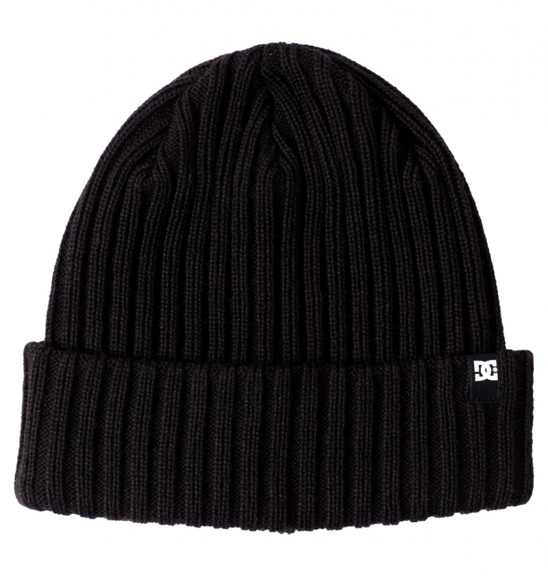 DC Shoes Fish N Destroy 2 - Cuffed Beanie Czarne | 16278TUDB