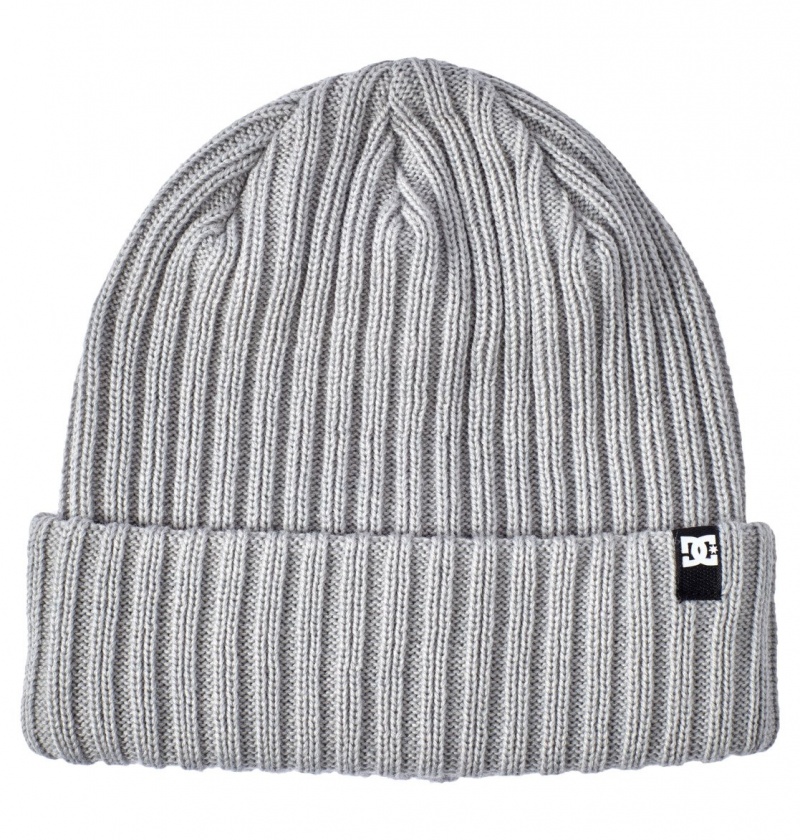 DC Shoes Fish N Destroy 2 - Cuffed Beanie Szare | 74692URFY