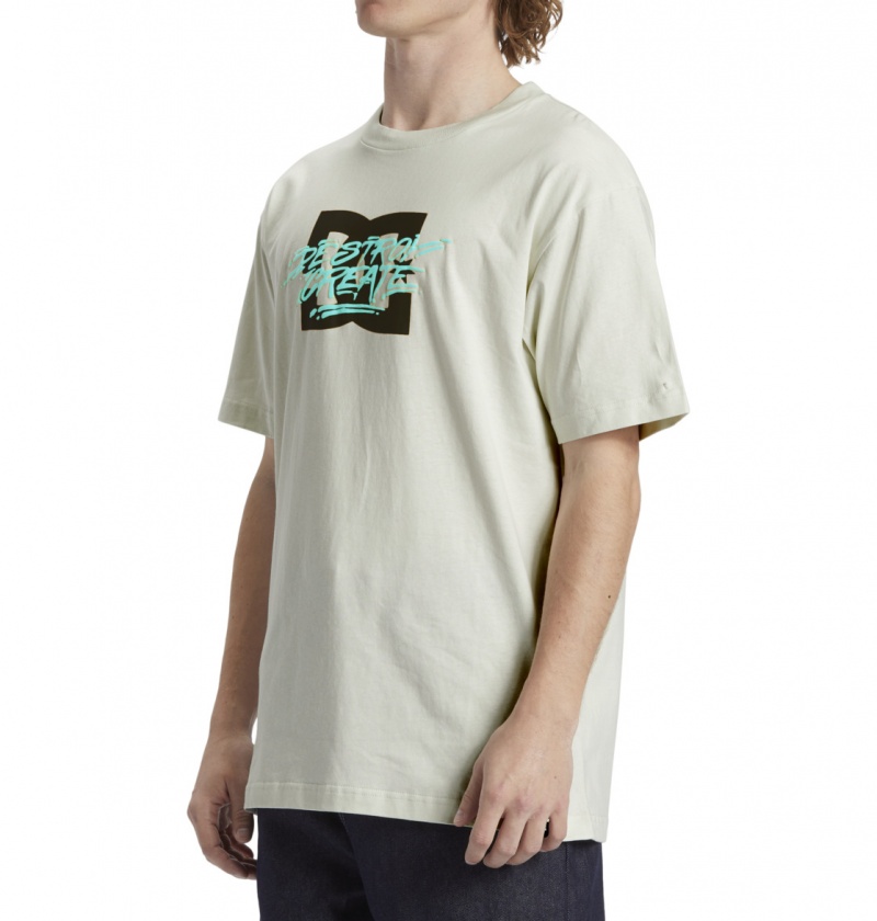 DC Shoes Flyer - T-Shirt Białe | 54672NYZI