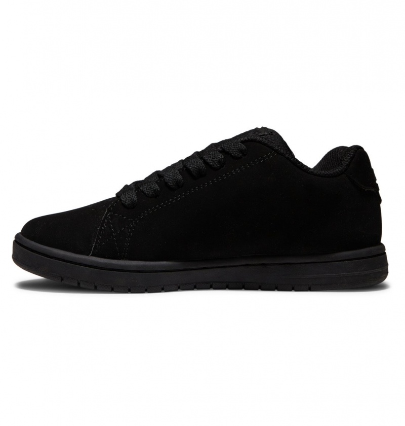 DC Shoes Gaveler - Skórzane Shoes Czarne | 84376SBAI