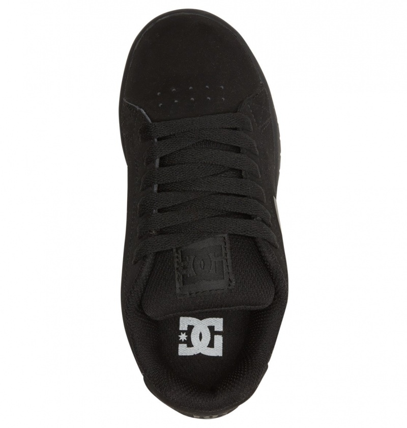 DC Shoes Gaveler - Skórzane Shoes Czarne | 84376SBAI