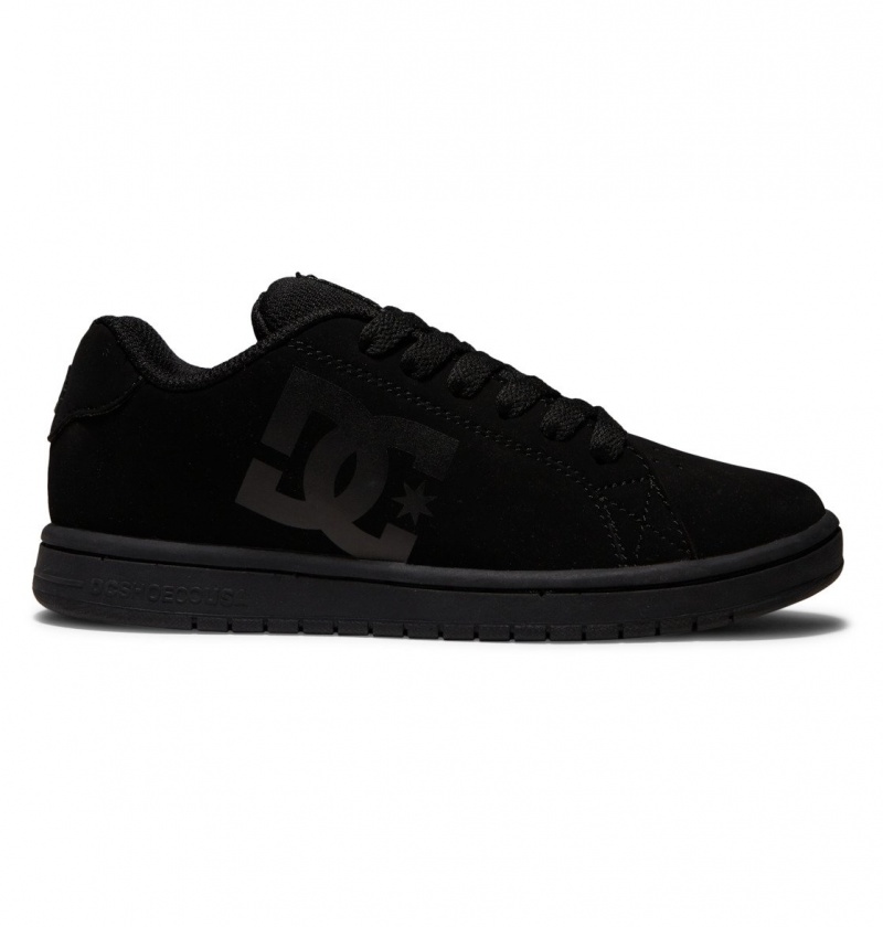 DC Shoes Gaveler - Skórzane Shoes Czarne | 84376SBAI