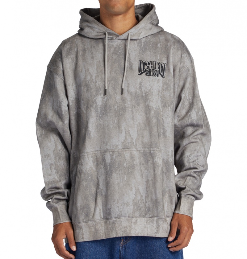 DC Shoes Hangar Ph - Hoodie Szare | 24158MIXO