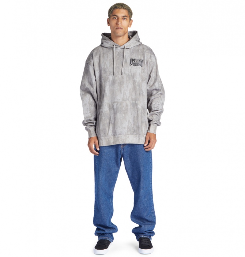 DC Shoes Hangar Ph - Hoodie Szare | 24158MIXO