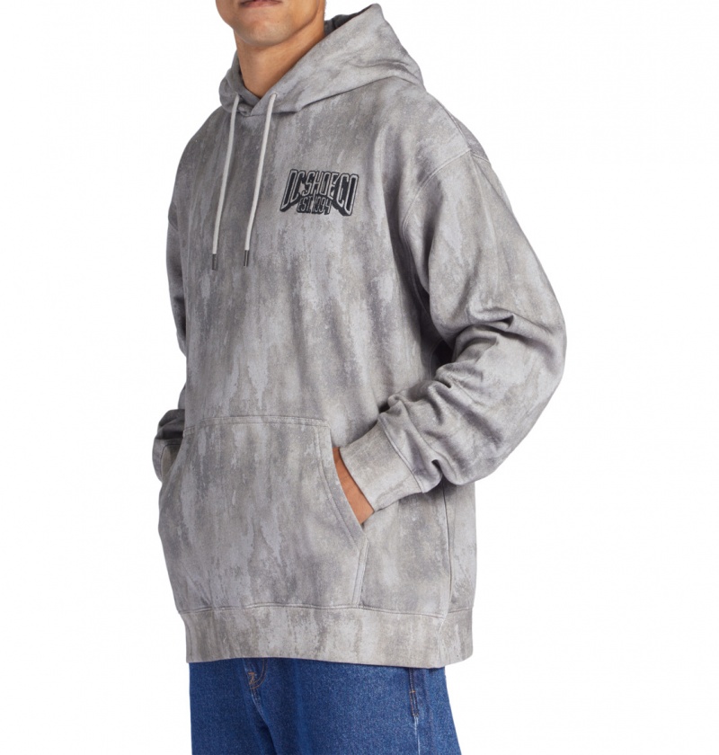 DC Shoes Hangar Ph - Hoodie Szare | 24158MIXO