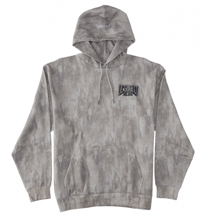 DC Shoes Hangar Ph - Hoodie Szare | 24158MIXO