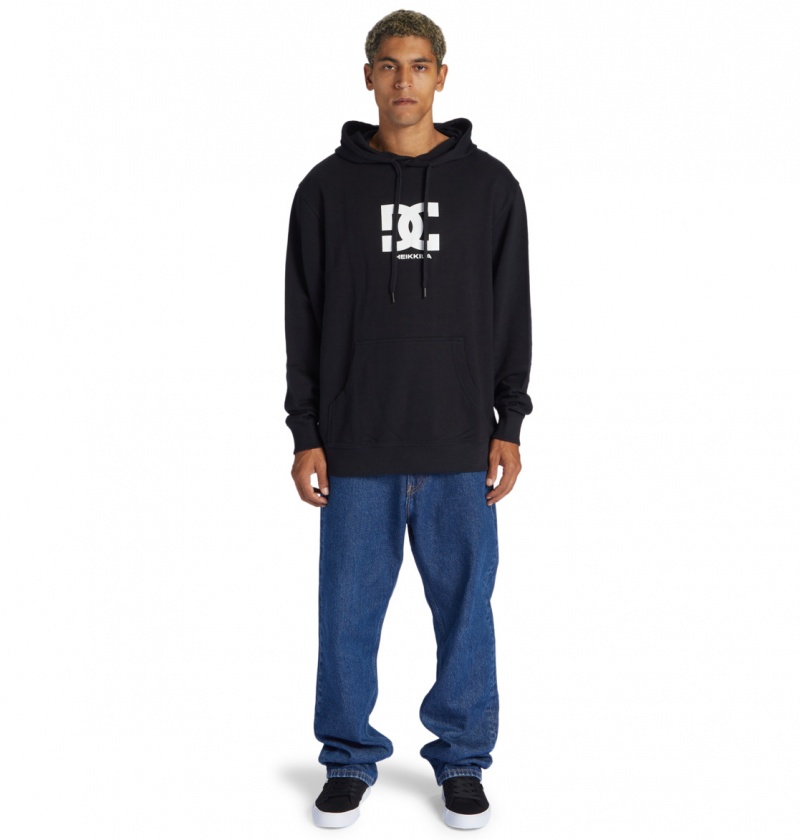 DC Shoes Heikkila Sw 360 Flip - Hoodie Czarne | 87910ZJXM