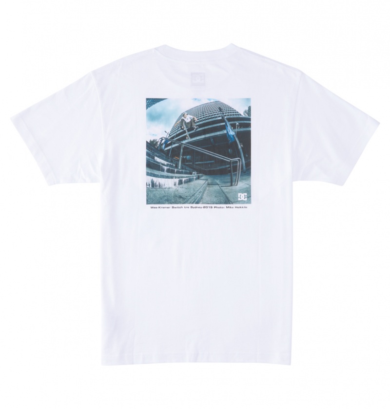 DC Shoes Heikkila Sw 360 Flip - T-Shirt Białe | 78692FPRW