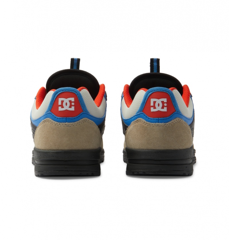 DC Shoes Kalis Lite - Skórzane Shoes Niebieskie Białe | 91342DGRL