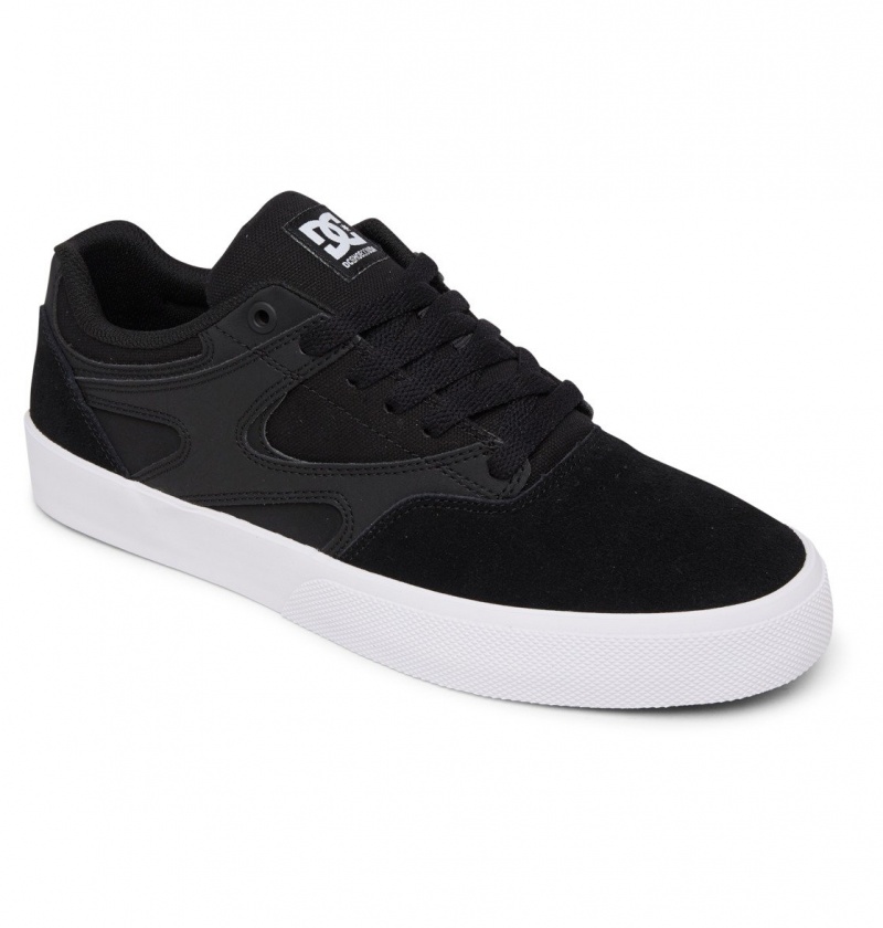 DC Shoes Kalis Vulc - Shoes Czarne Białe | 07853FYCE