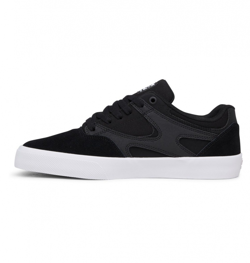 DC Shoes Kalis Vulc - Shoes Czarne Białe | 07853FYCE