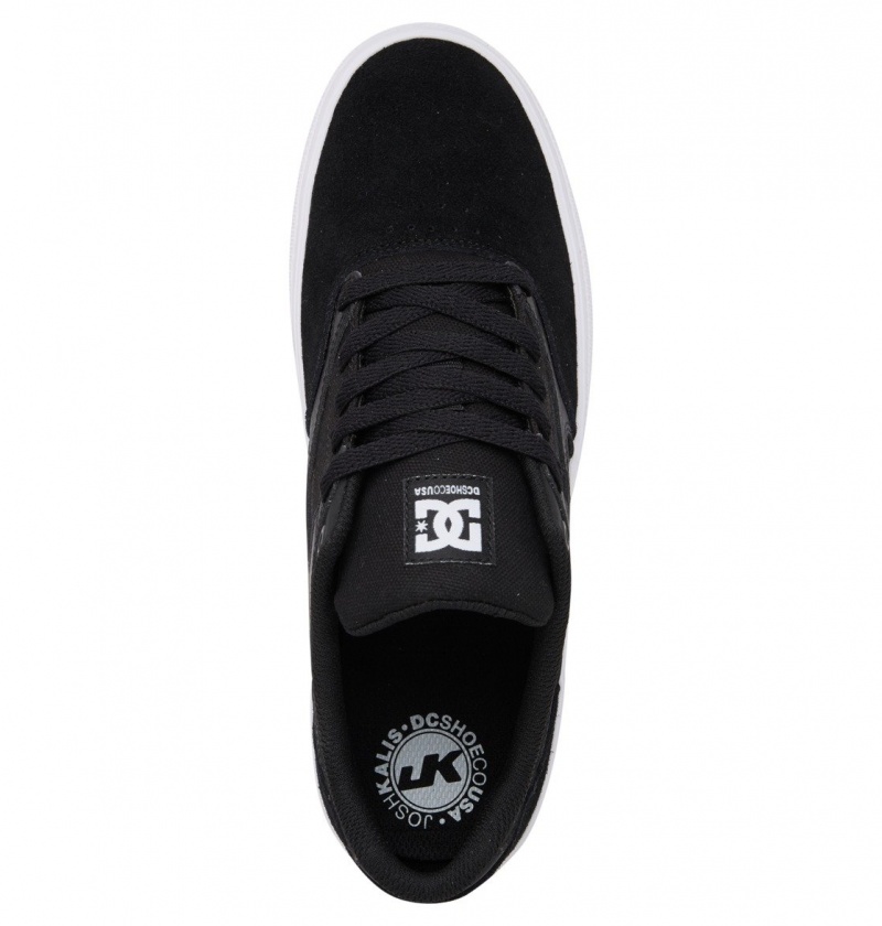 DC Shoes Kalis Vulc - Shoes Czarne Białe | 07853FYCE