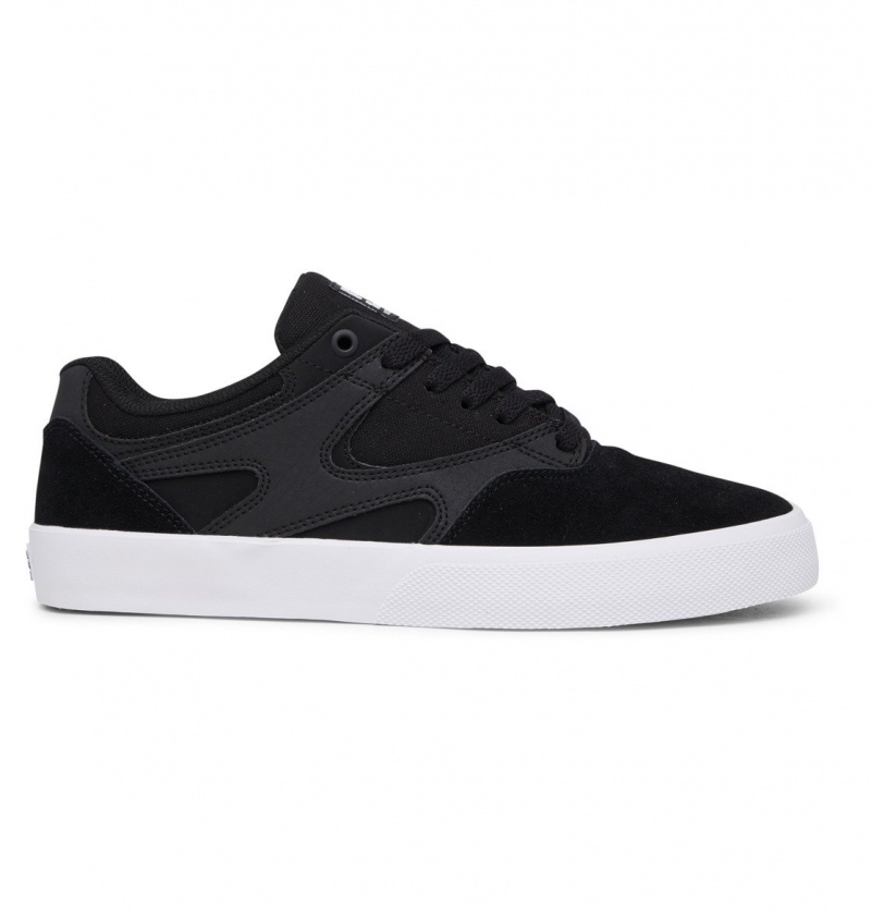 DC Shoes Kalis Vulc - Shoes Czarne Białe | 07853FYCE