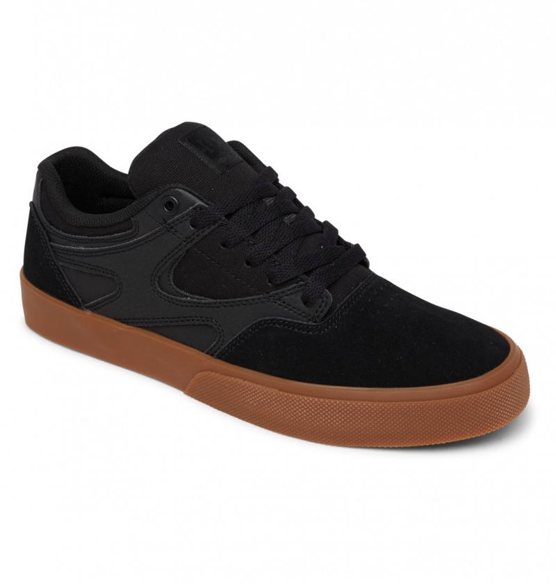 DC Shoes Kalis Vulc - Shoes Czarne Czarne | 96057DANO