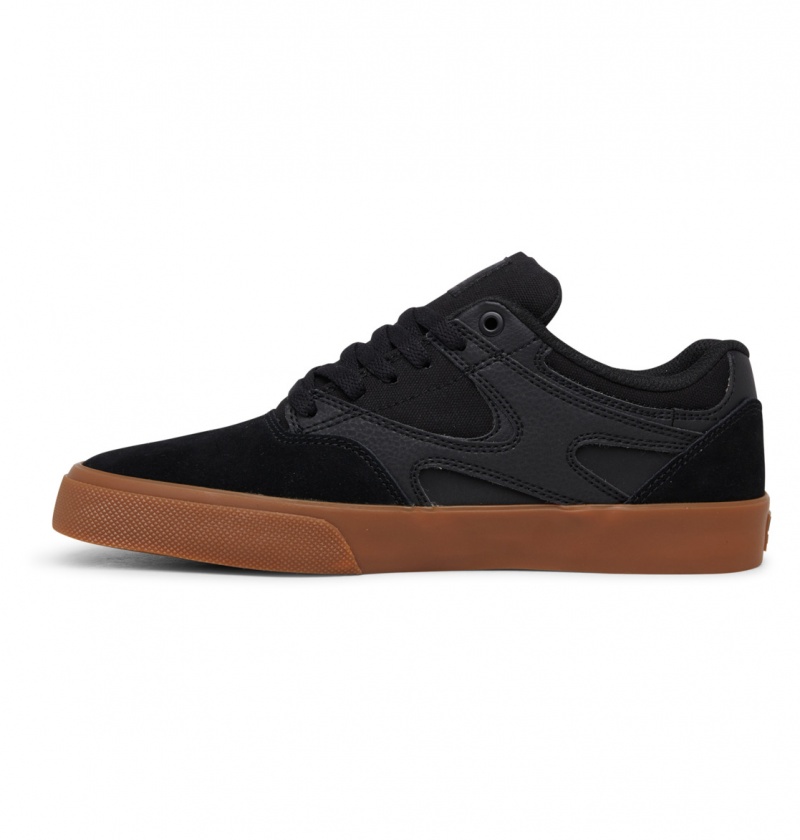 DC Shoes Kalis Vulc - Shoes Czarne Czarne | 96057DANO