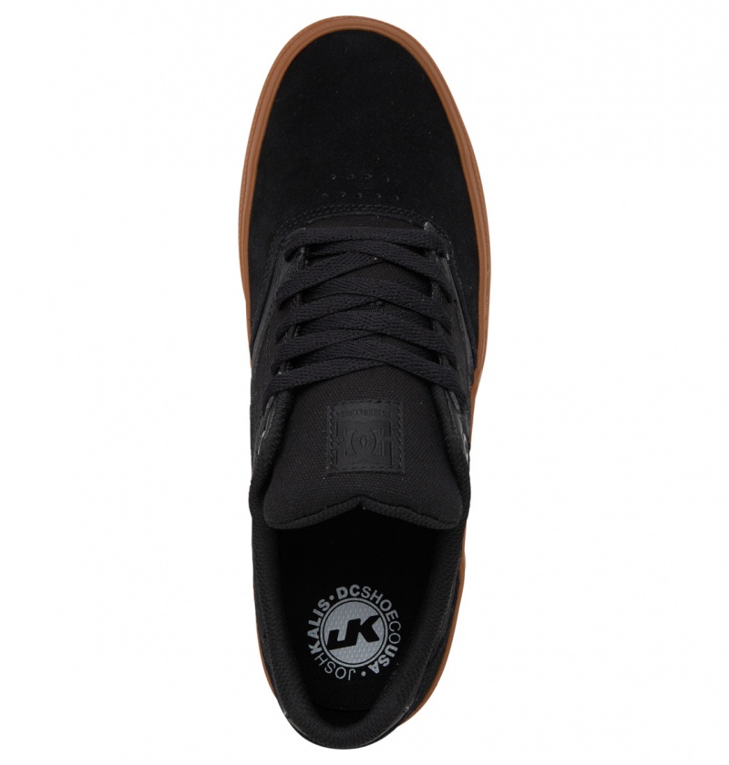 DC Shoes Kalis Vulc - Shoes Czarne Czarne | 96057DANO