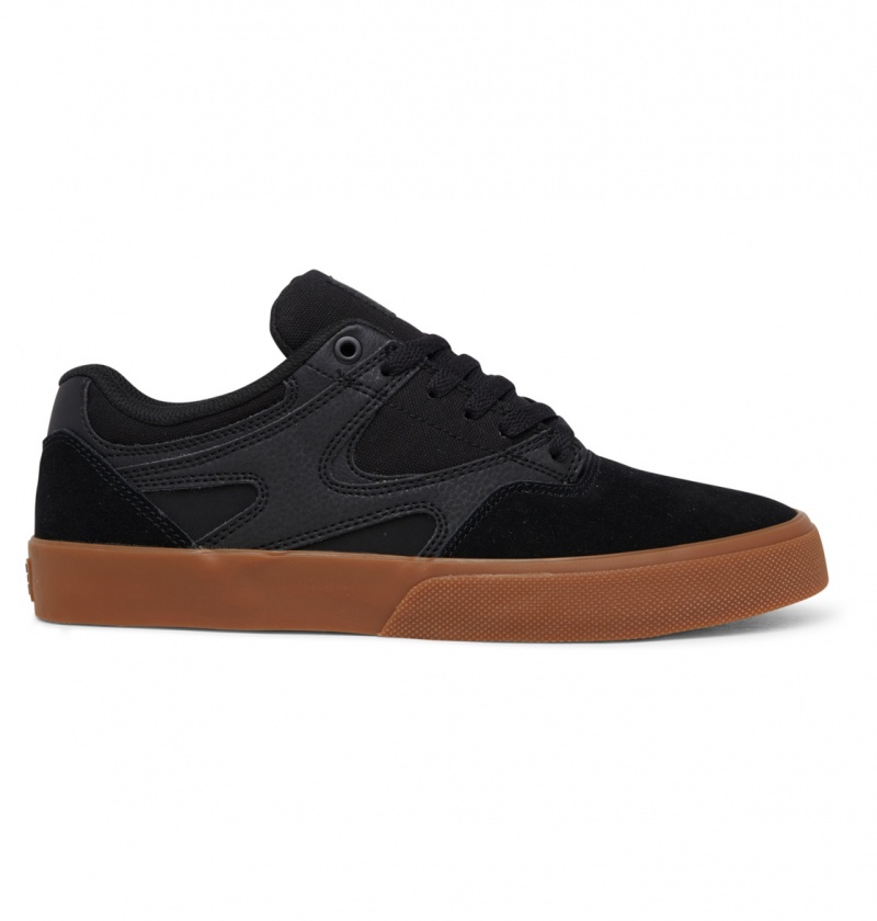 DC Shoes Kalis Vulc - Shoes Czarne Czarne | 96057DANO