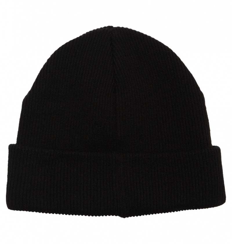 DC Shoes Label - Beanie Czarne | 79053JCLU