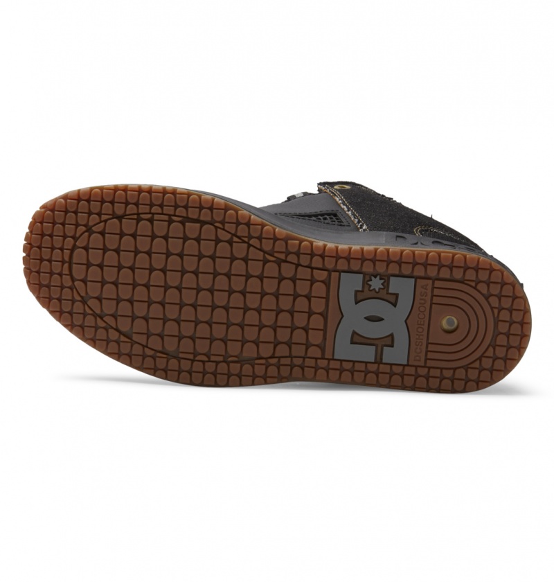 DC Shoes Lynx Cash Only - Skórzane Shoes Czarne | 12689ZJTY