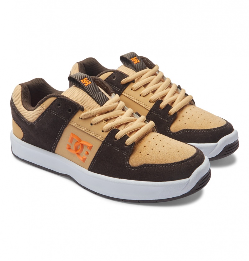 DC Shoes Lynx Zero S - Skate Shoes Brązowe Brązowe Pomarańczowe | 20576UQWE