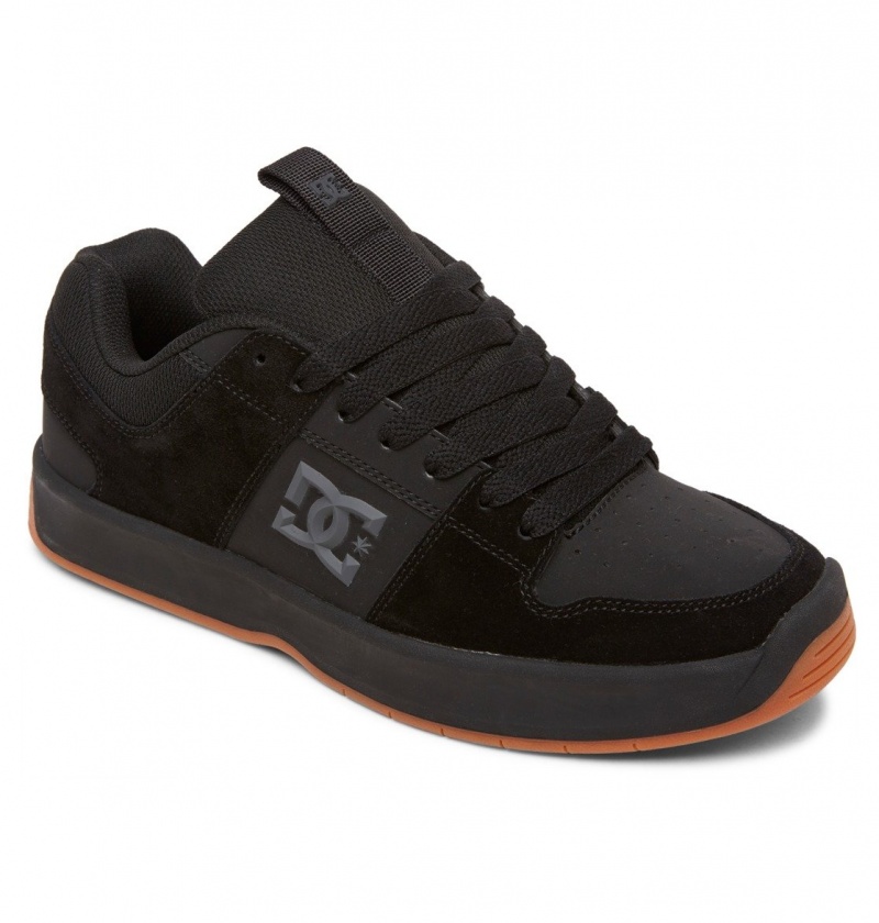 DC Shoes Lynx Zero - Skórzane Shoes Czarne | 84237EWJH