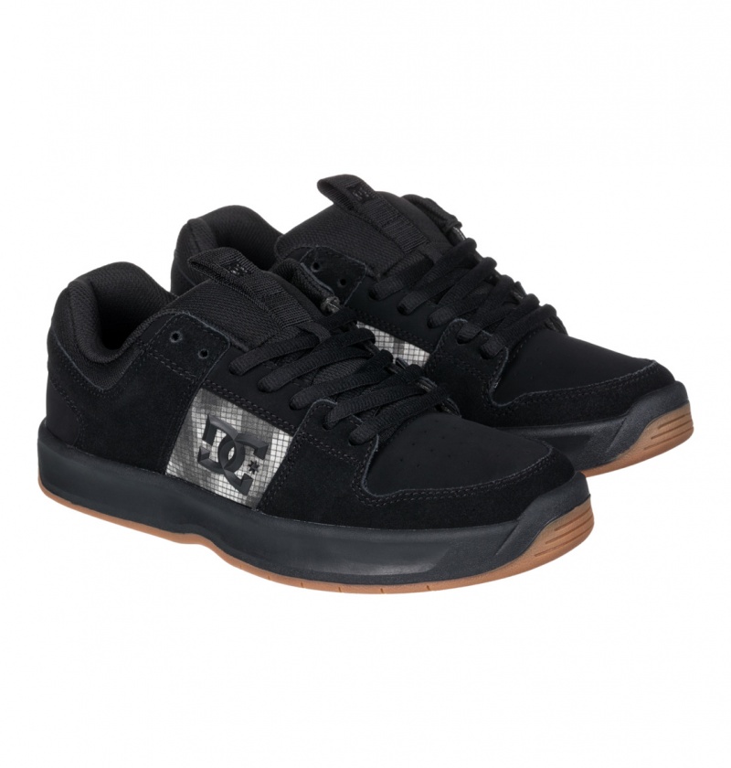 DC Shoes Lynx Zero - Skórzane Shoes Oliwkowe Camo | 98135OXRC