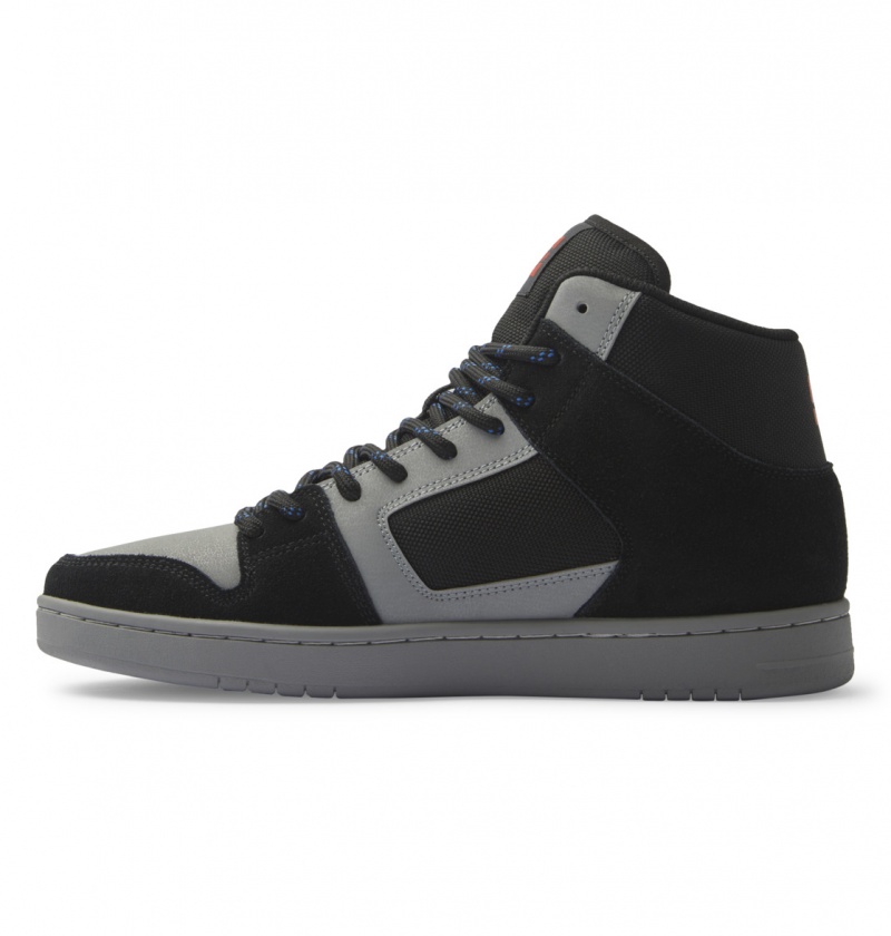 DC Shoes Manteca 4 Hi Wr - High-Top Skórzane Shoes Czarne Szare Czerwone | 38596MOUG