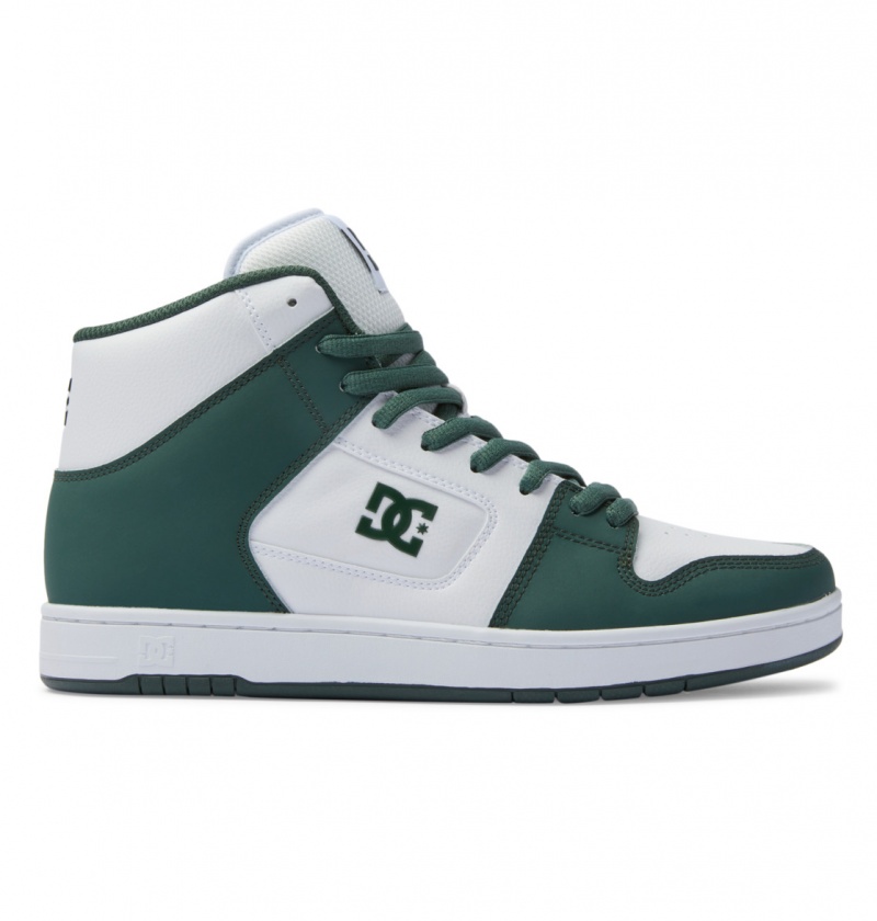 DC Shoes Manteca 4 Hi - High-Top Shoes Białe Ciemny Oliwkowe | 67842RWXE