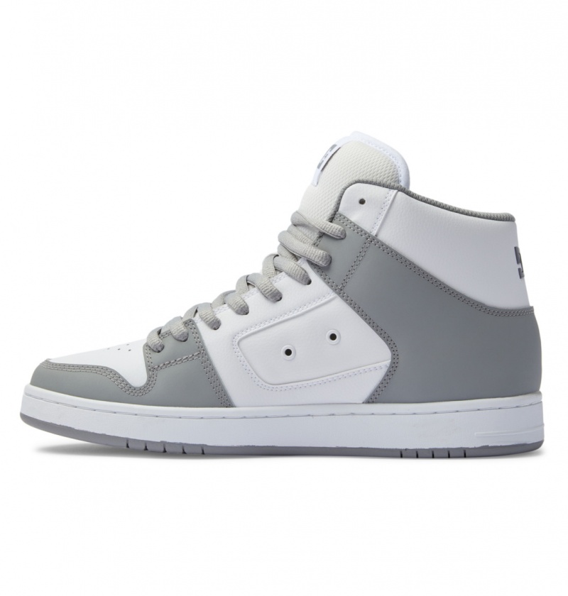 DC Shoes Manteca 4 Hi - High-Top Shoes Białe Szare | 93427GDWU