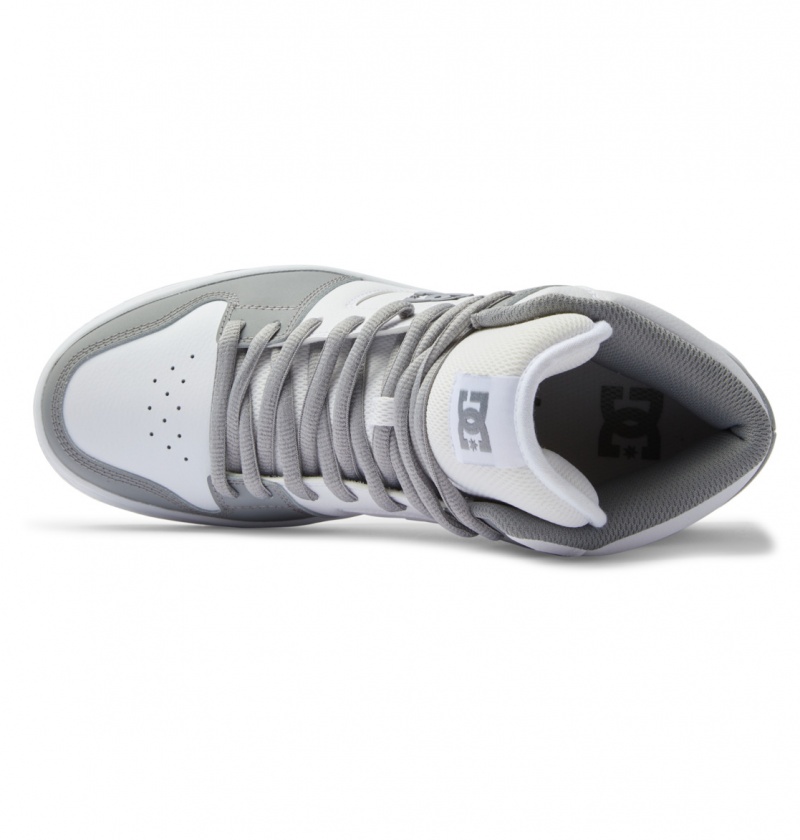 DC Shoes Manteca 4 Hi - High-Top Shoes Białe Szare | 93427GDWU