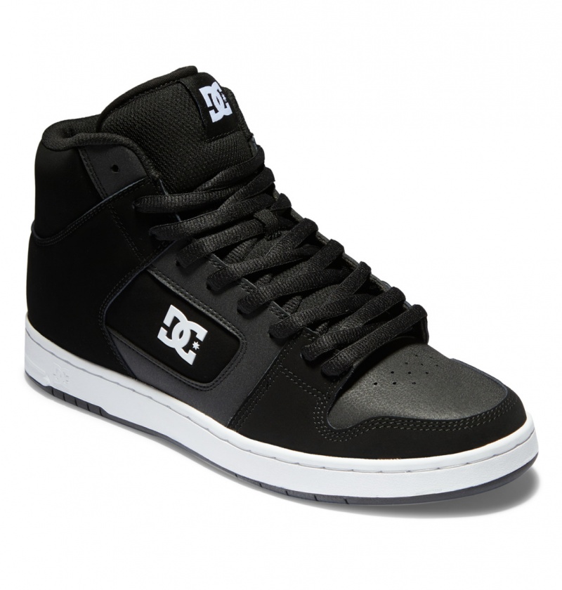 DC Shoes Manteca 4 Hi - High-Top Shoes Czarne Białe | 03681ZPTW