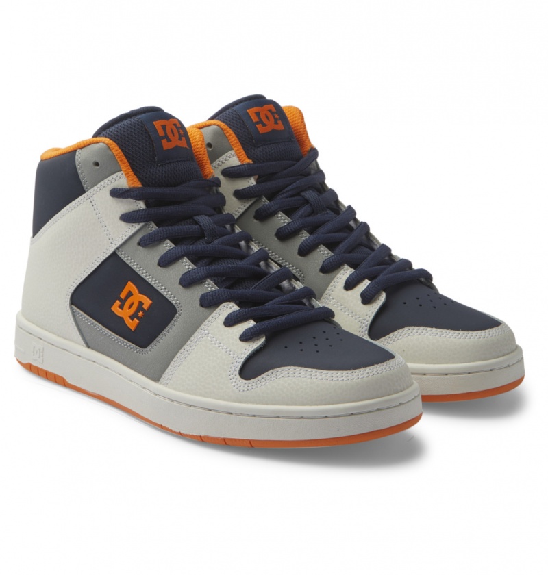 DC Shoes Manteca 4 Hi - High-Top Shoes Granatowe Szare | 14935ATJD