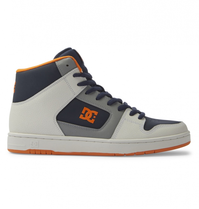 DC Shoes Manteca 4 Hi - High-Top Shoes Granatowe Szare | 14935ATJD