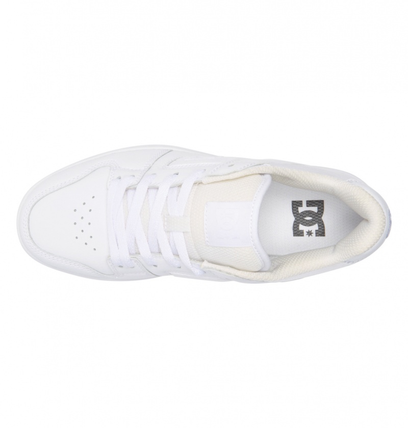 DC Shoes Manteca 4 Platformie - Flatform Shoes Białe Białe | 69307JTZU