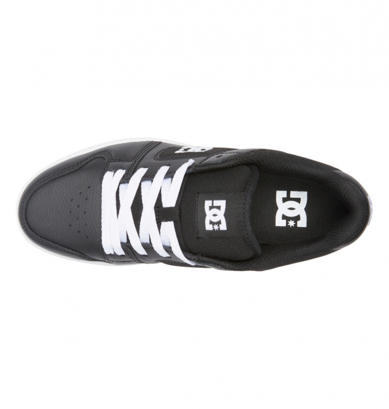 DC Shoes Manteca 4 Platformie - Flatform Shoes Czarne Białe | 68019VMAT