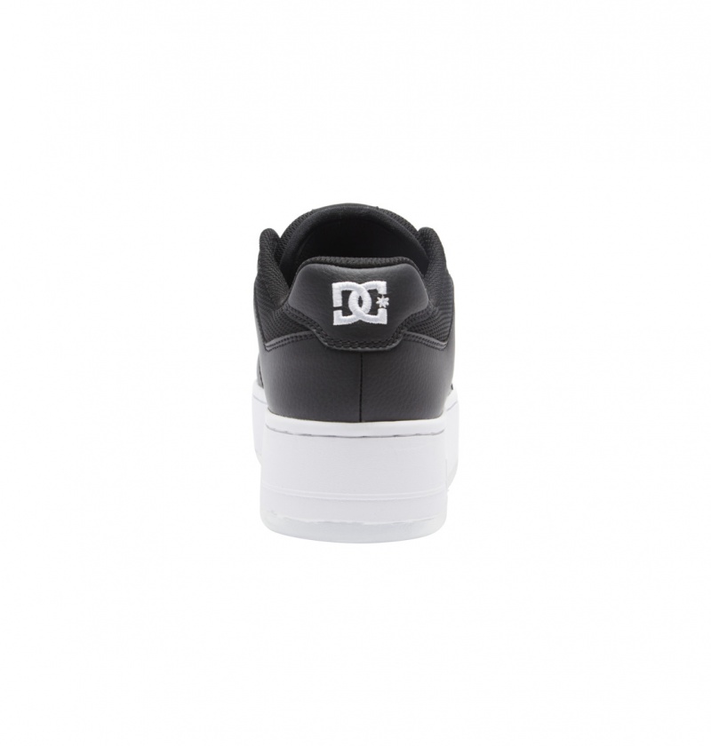 DC Shoes Manteca 4 Platformie - Flatform Shoes Czarne Białe | 68019VMAT