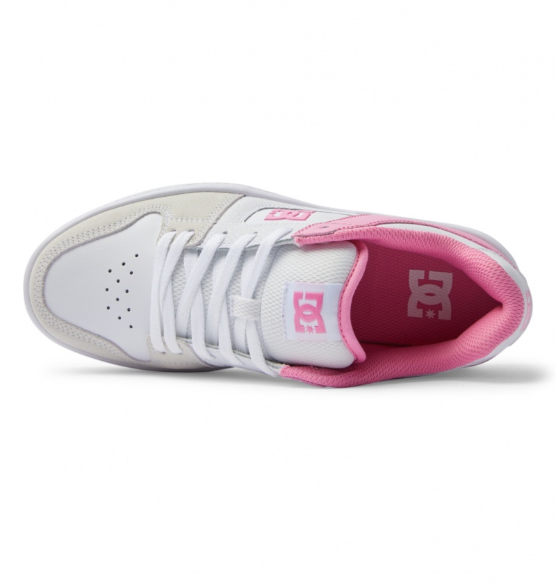 DC Shoes Manteca 4 Platformie - Flatform Shoes Różowe Białe | 61792MUET