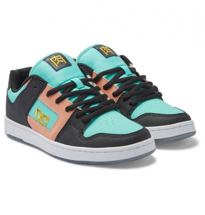 DC Shoes Manteca 4 atmos - Shoes Czarne Różowe Turkusowe | 37604CBND