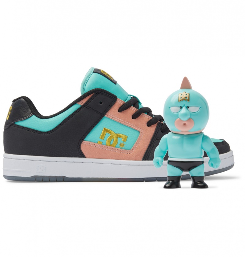 DC Shoes Manteca 4 atmos - Shoes Czarne Różowe Turkusowe | 37604CBND