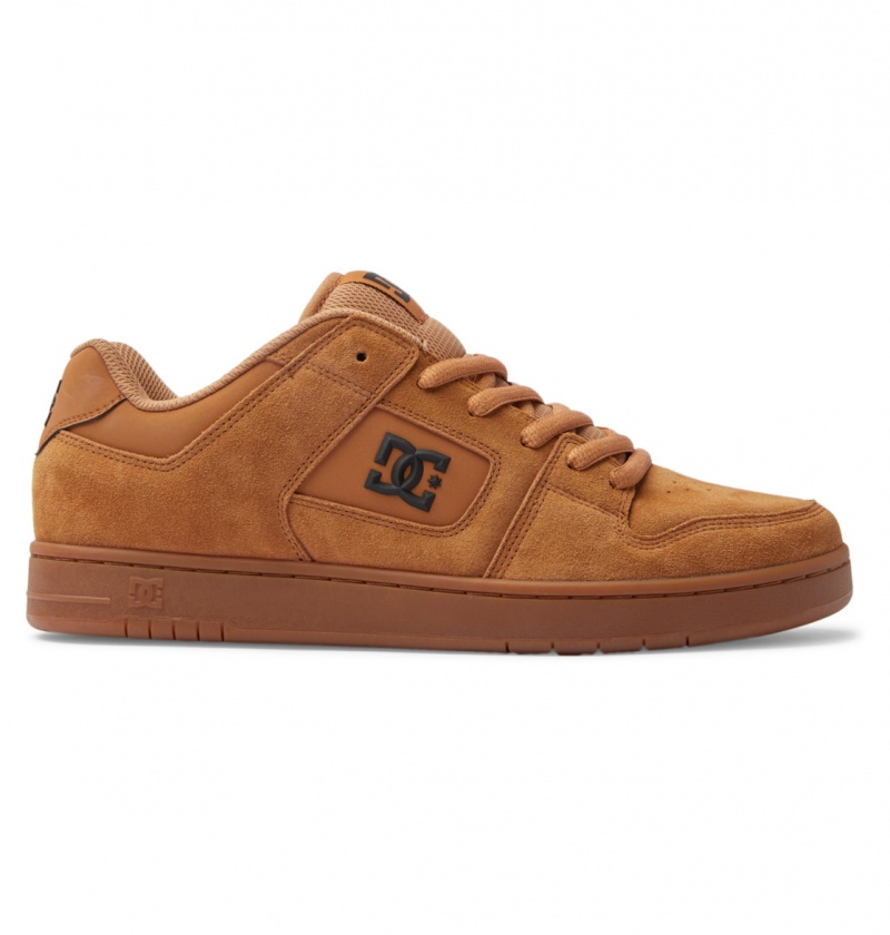 DC Shoes Manteca S - Skórzane Skate Shoes Brązowe | 86753NOGL